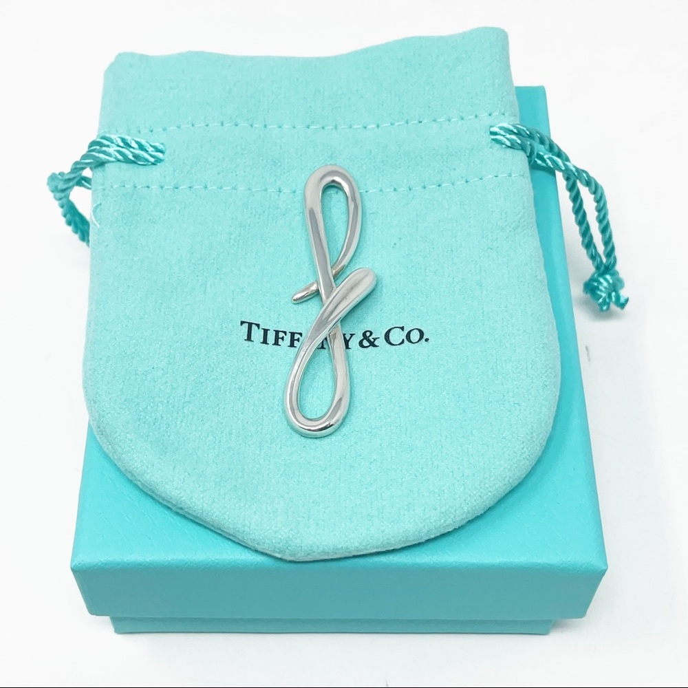 Tiffany Vintage Sterling Elsa Peretti Large Initial Alphabet Letter "F’ Pendant